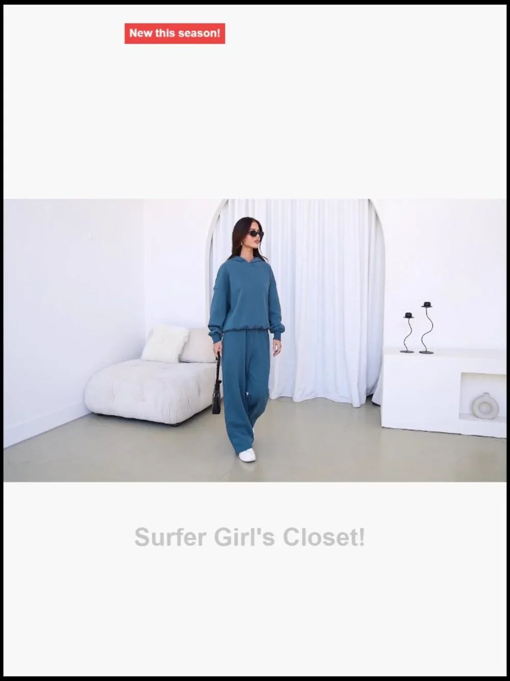2 Piece Lounge Set Matching Sweatsuits Long Sleeve Hoodie Wide Leg Pants